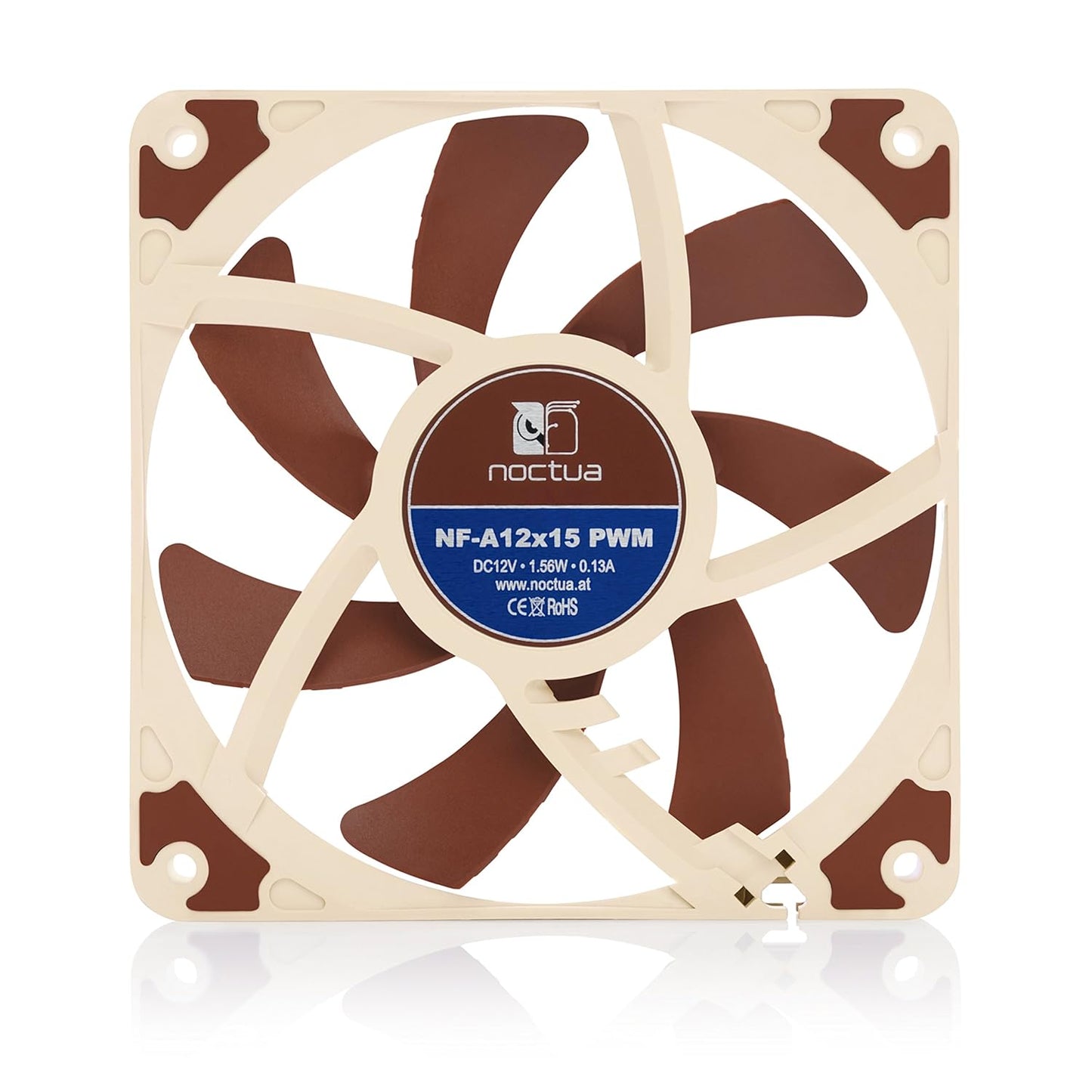 Nf-A12X15 PWM, Premium Quiet Slim Fan, 4-Pin (120X15Mm, Brown)