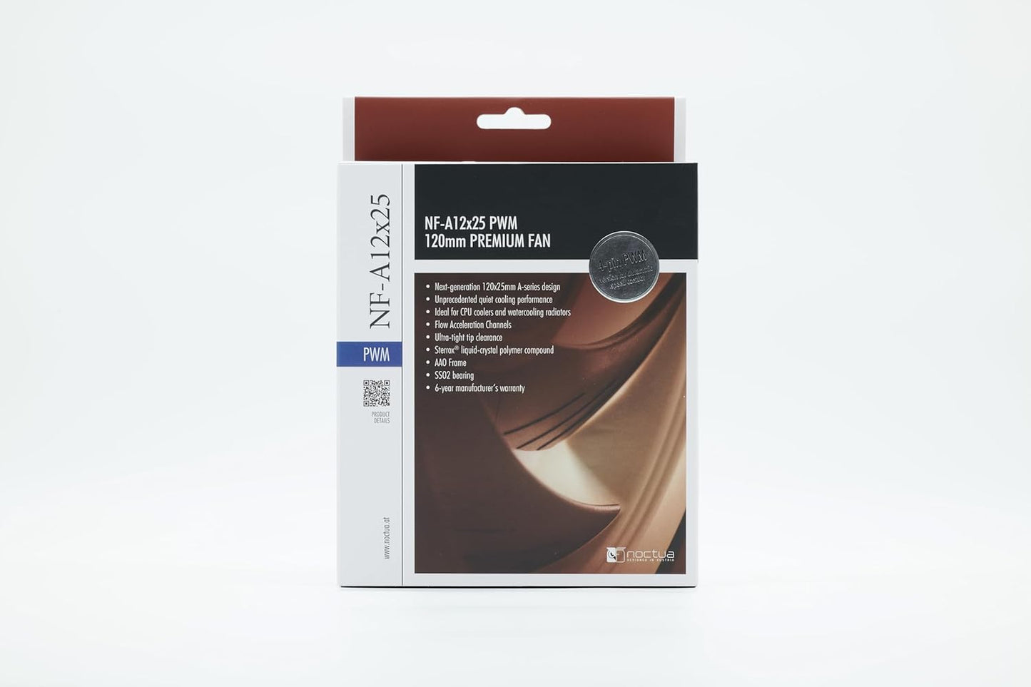 Nf-A12X15 PWM, Premium Quiet Slim Fan, 4-Pin (120X15Mm, Brown)