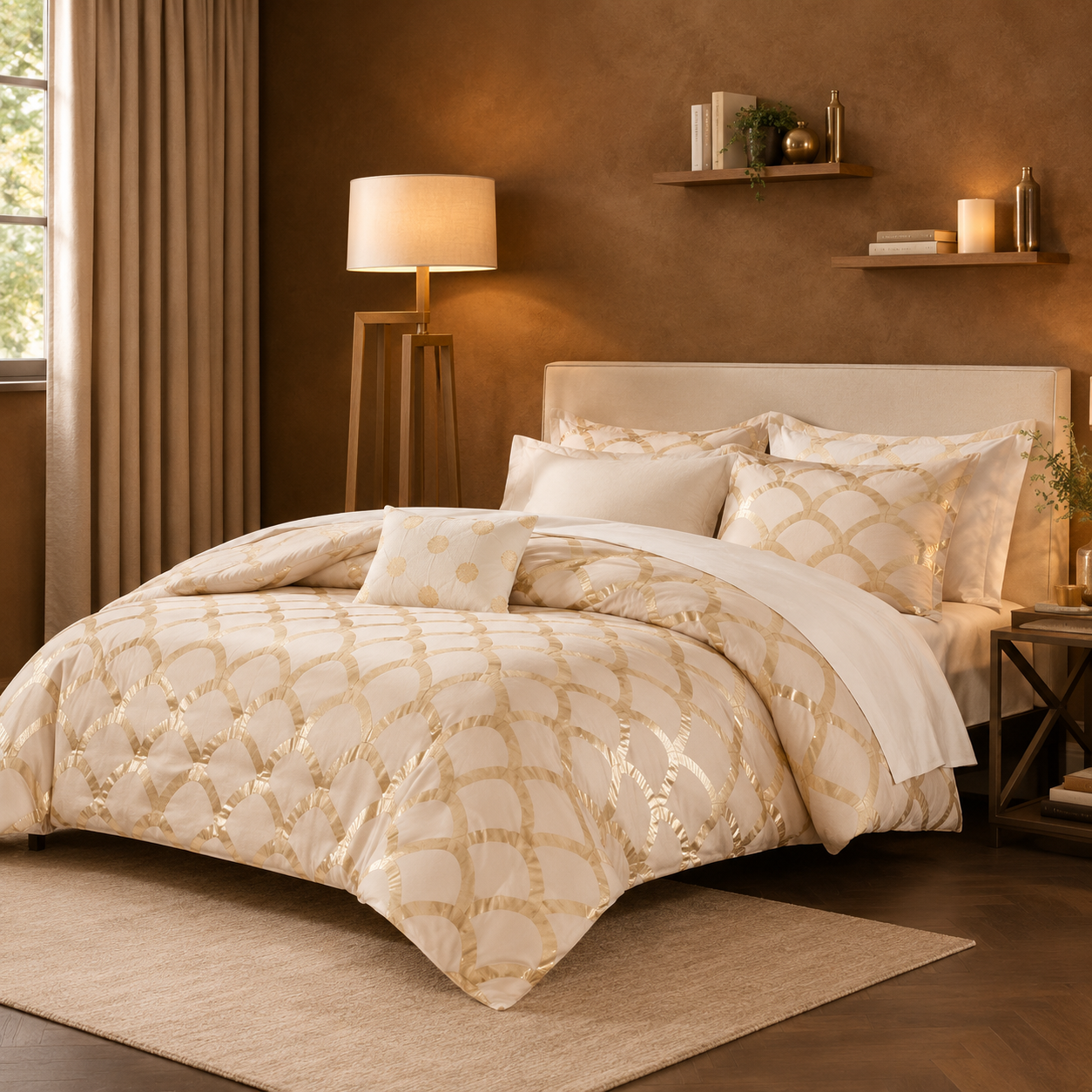 Blush Metallic Comforter