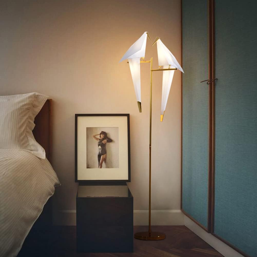 Gold Bird Floor Lamp, 68"