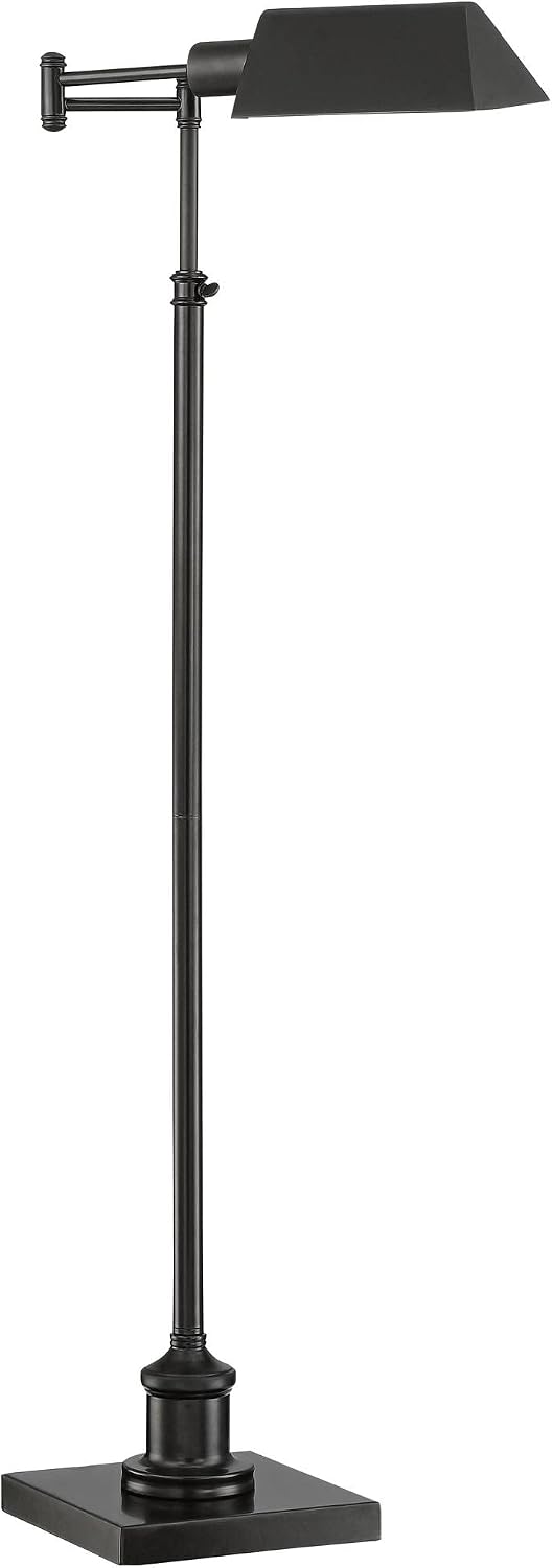 Adjustable Bronze Swing Arm Floor Lamp