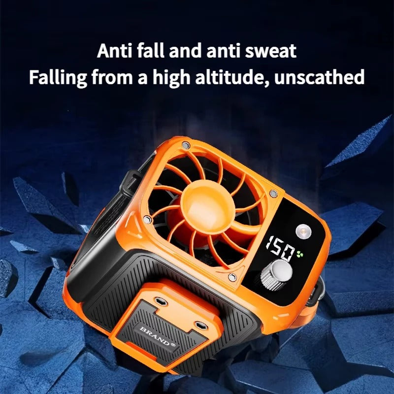 Portable Waist Clip Fan – Rechargeable Hands-Free Cooling Fan for Outdoor Use