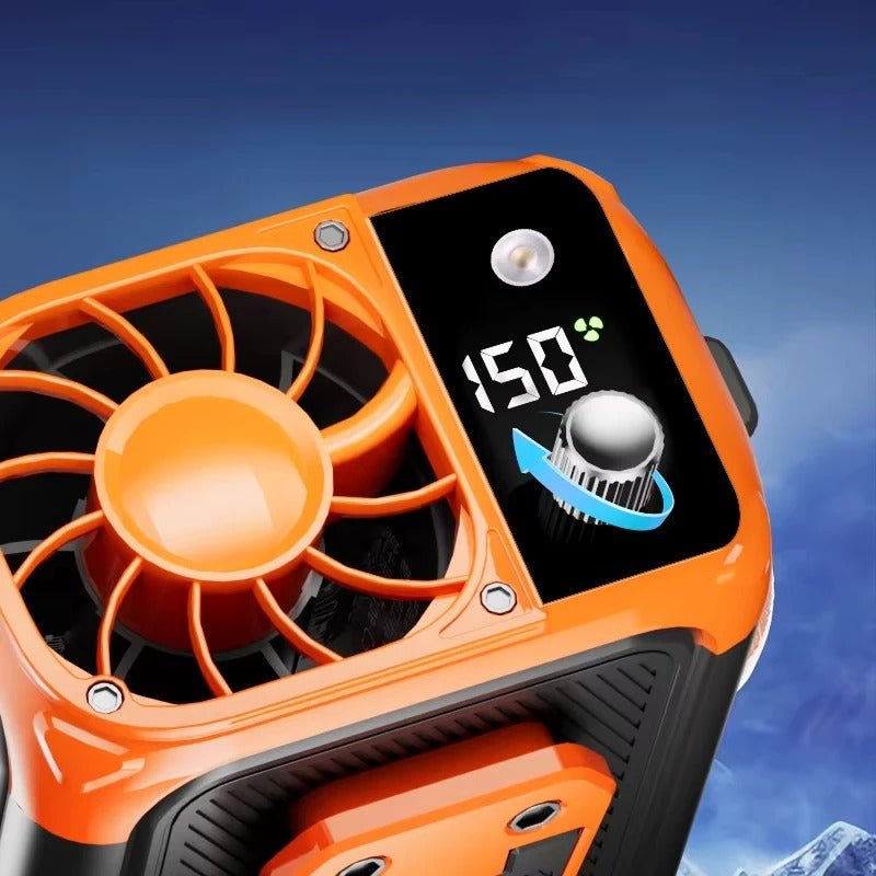 Portable Waist Clip Fan – Rechargeable Hands-Free Cooling Fan for Outdoor Use