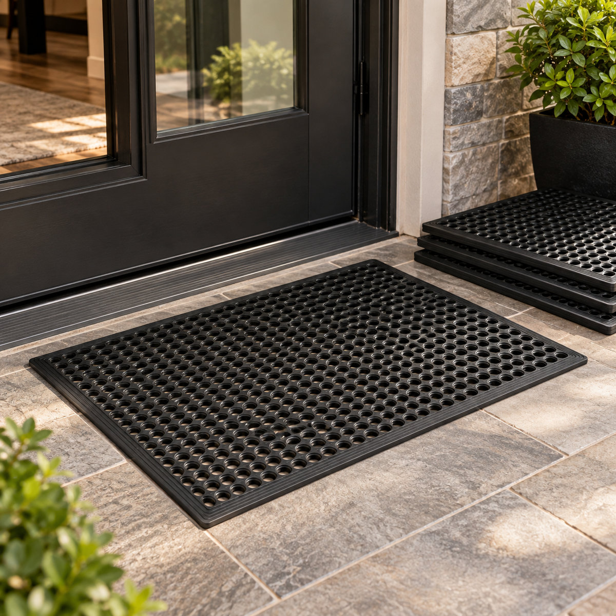 Rubber Drainage Floor Mat Set