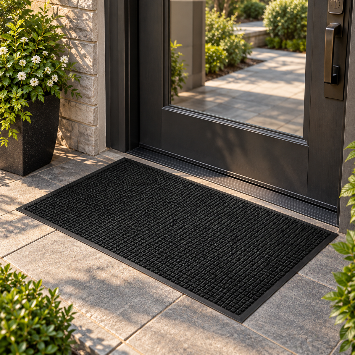 Charcoal Heavy-Duty Door Mat