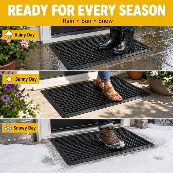 Rubber Drainage Floor Mat Set