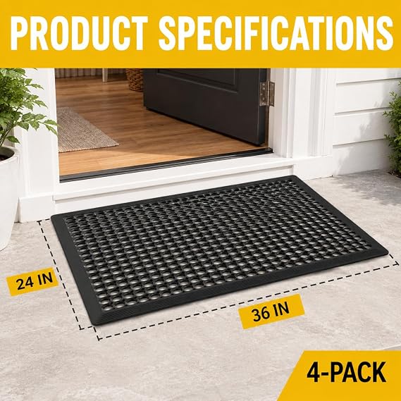 Rubber Drainage Floor Mat Set