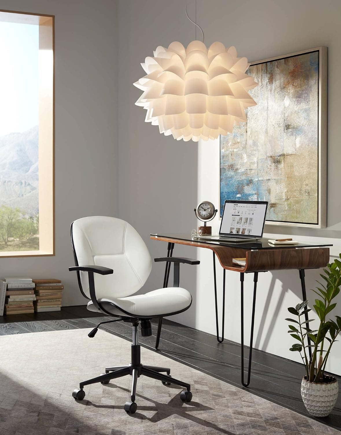 Modern White Flower Pendant light