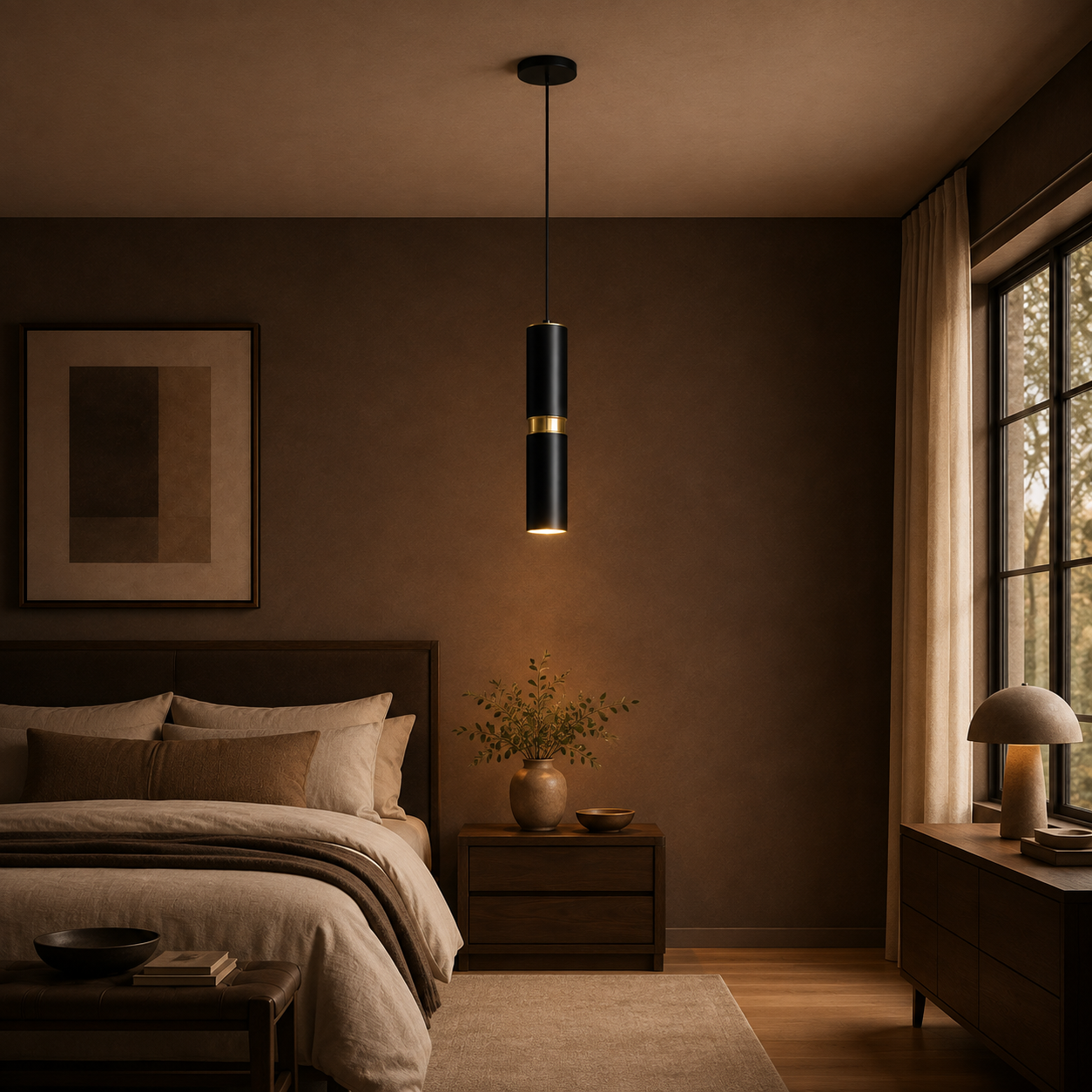 Cicada Black Pendant Light