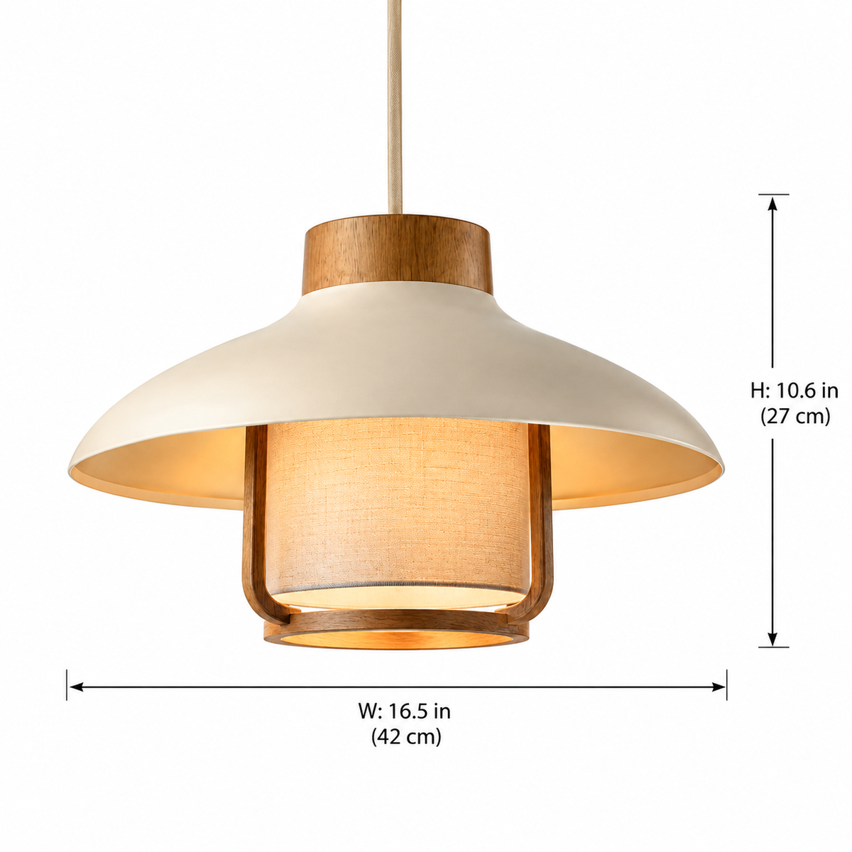 Vintage Rattan Birdcage Pendant Light