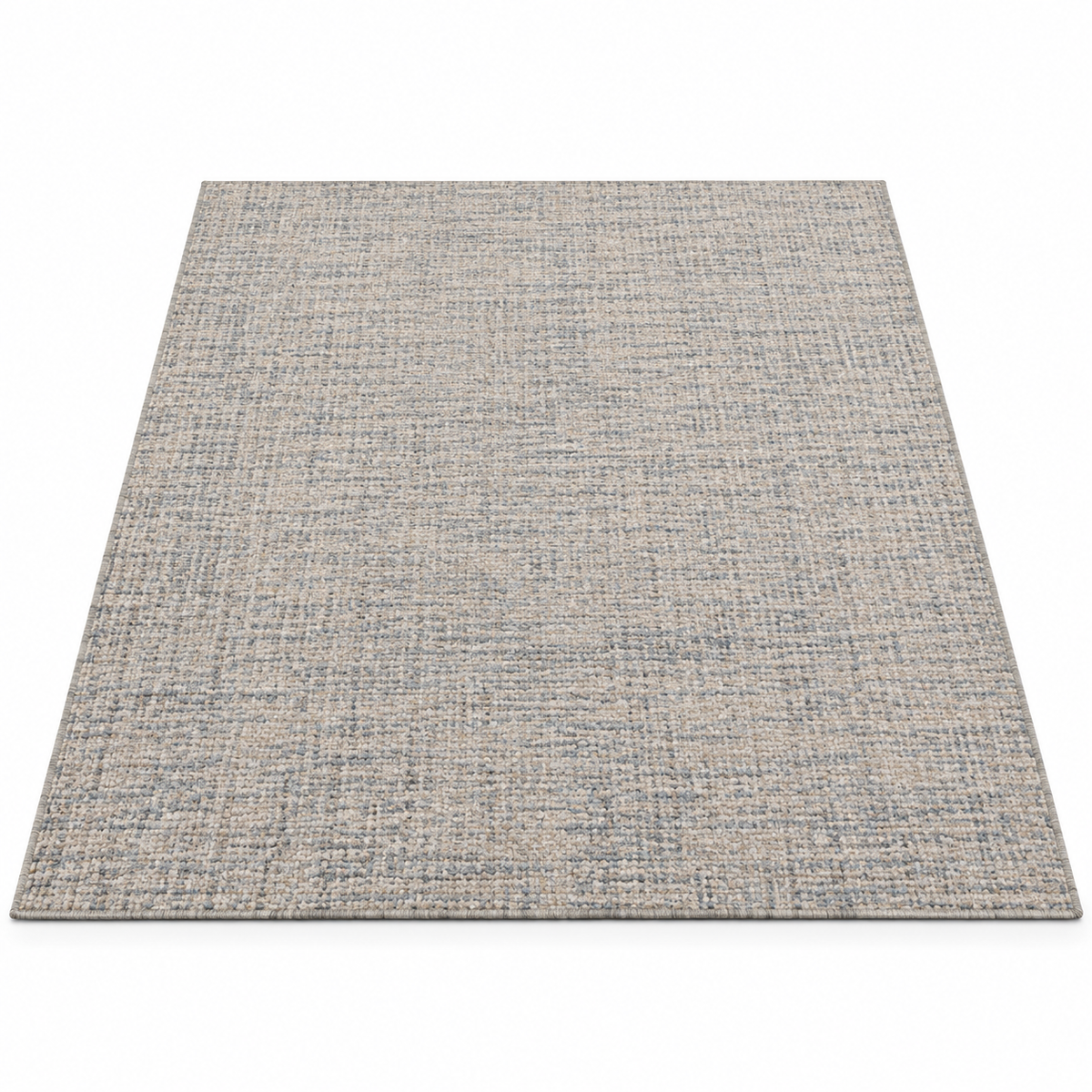 Blue Charcoal Abstract Wool Rug
