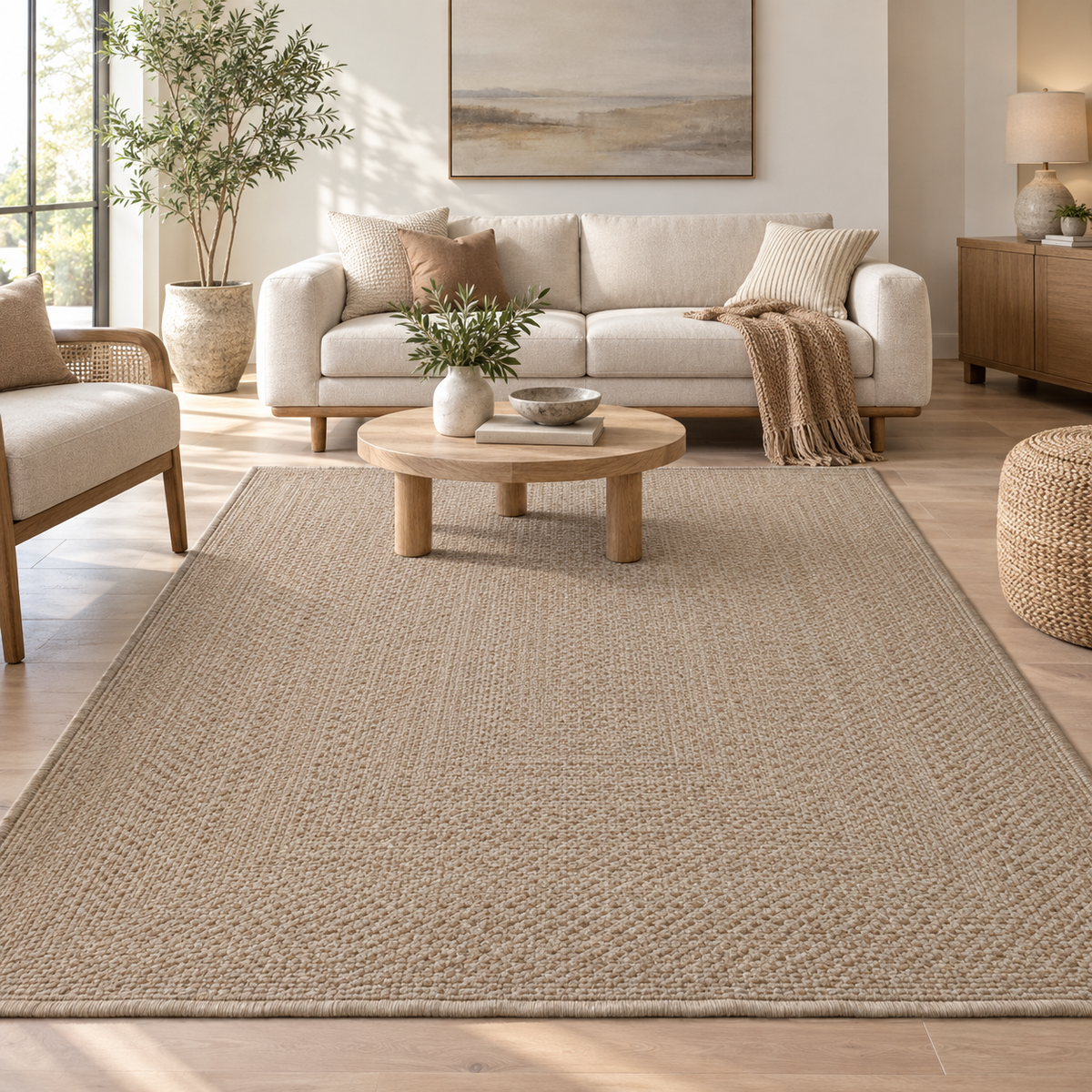 Natural Beige Indoor area rugs