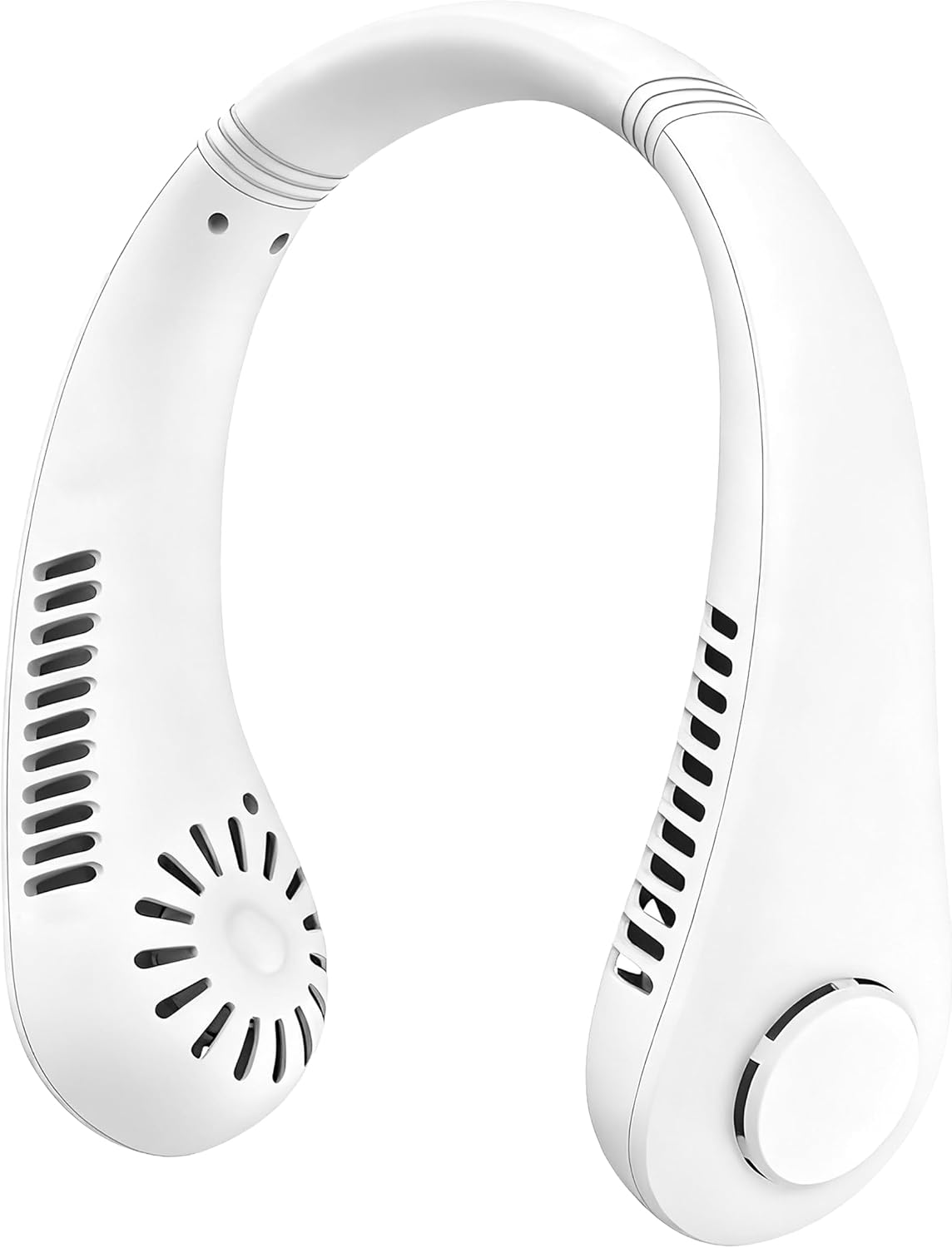 Portable Bladeless Neck Fan – Rechargeable Hands-Free Wearable Cooling Fan with 3 Speed Settings