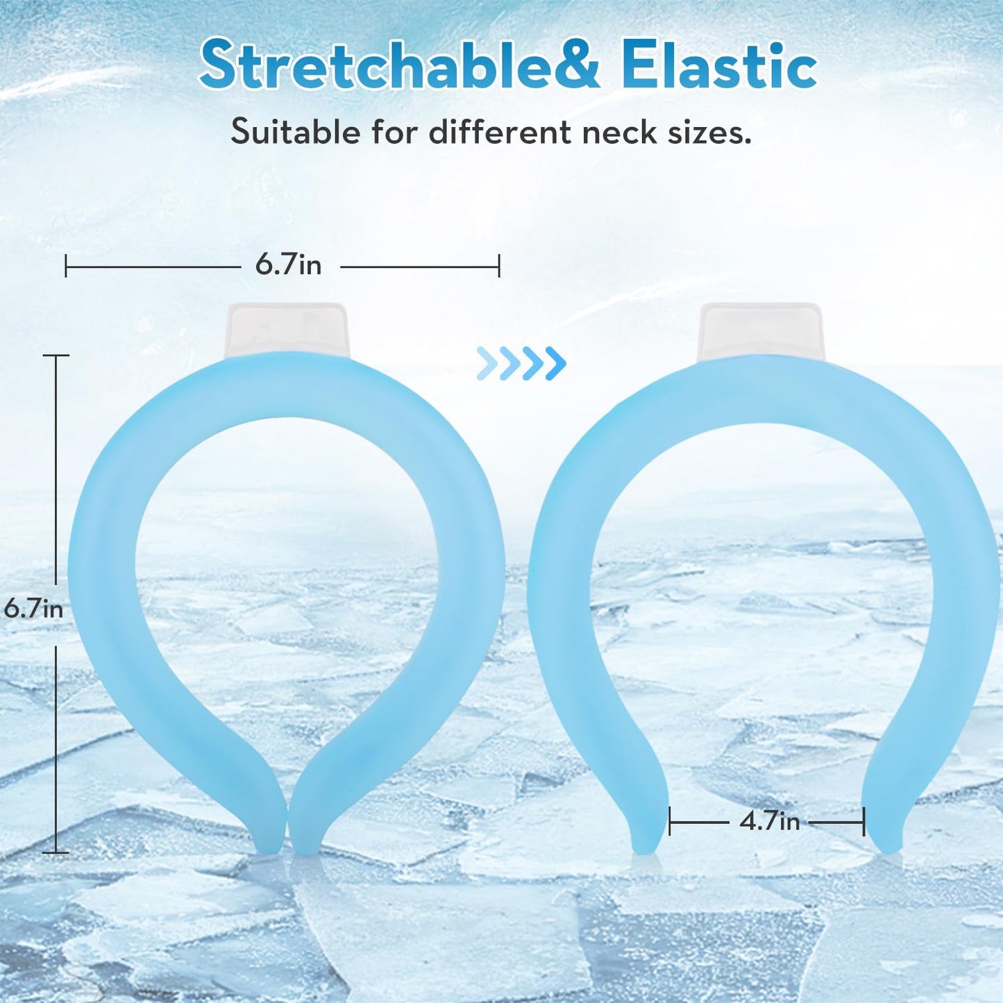 Reusable Cooling Neck Wrap – Instant Cooling Neck Band for Hot Weather, Sports & Outdoor Activities