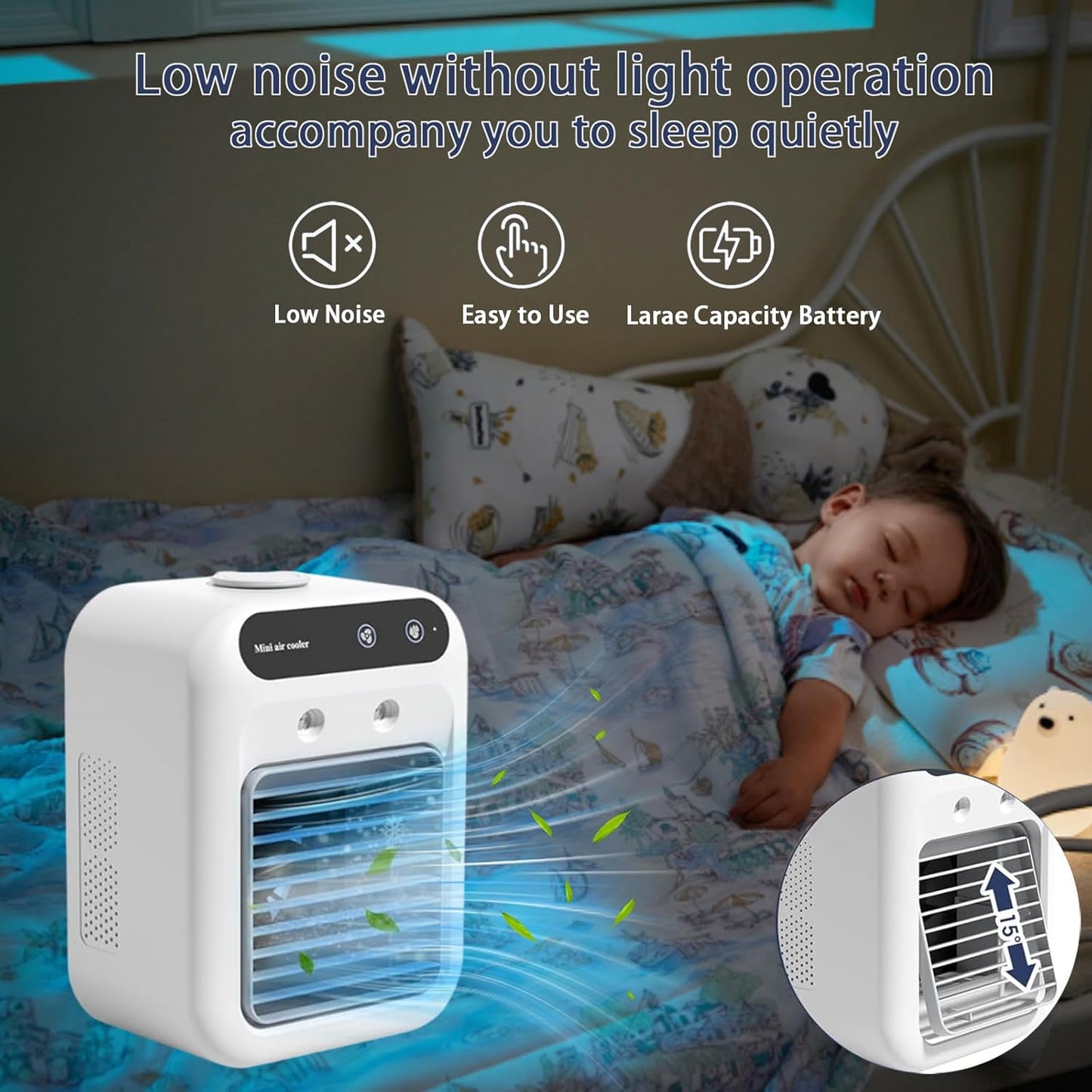 Wearable Neck Air Conditioner – Rechargeable Personal Cooling Device for Summer