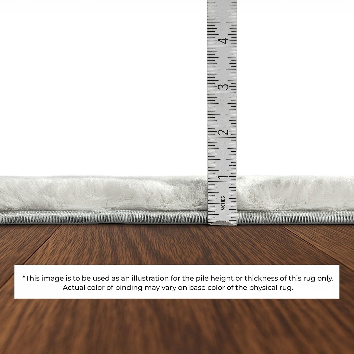 Ivory Shag Washable Rug
