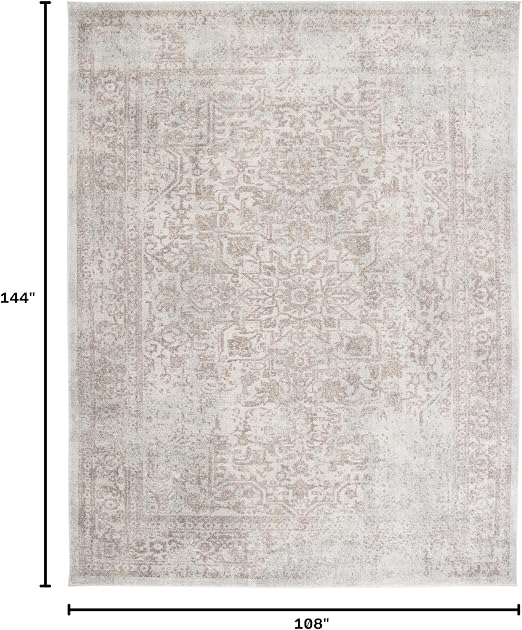 Ivory Taupe Evoke Area Rug