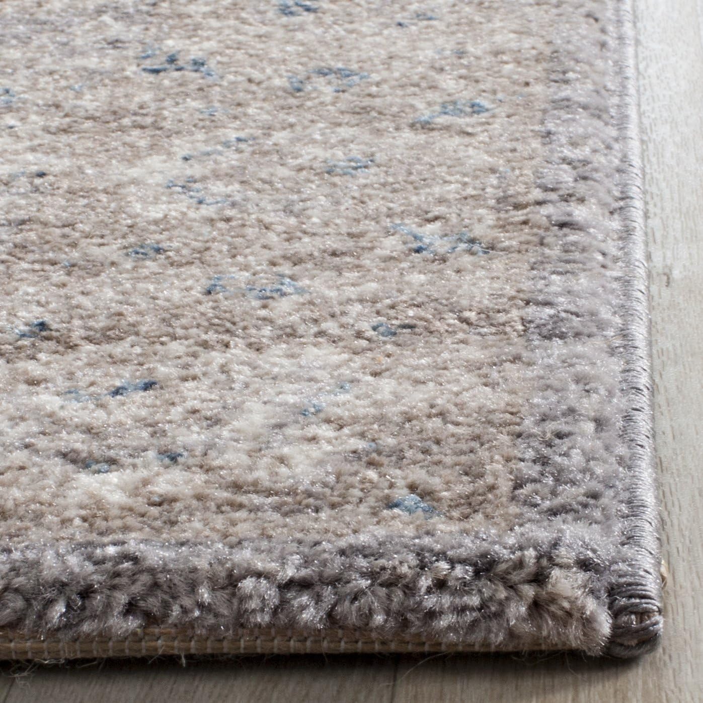 Light Grey Beige Vintage Rug