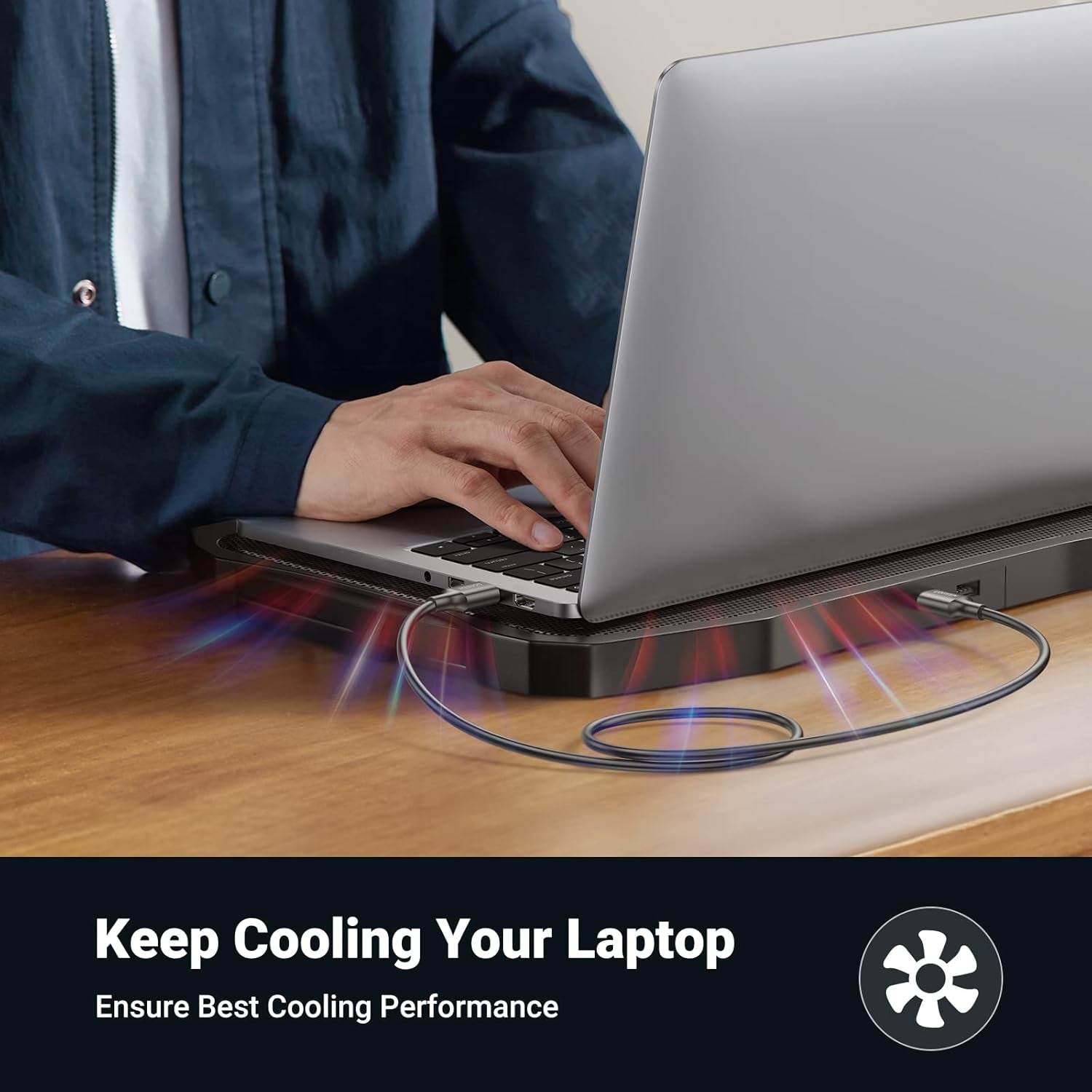 USB to USB, 5 Gbps USB 3.0 Cable, Nylon Durable Male to Male Cable, Compatible with Hard Drive, Cooling Fan/Pad, Camera, DVD Player, TV, Flash Light, Hub, Monitor, Speaker, and More 6.6 FT