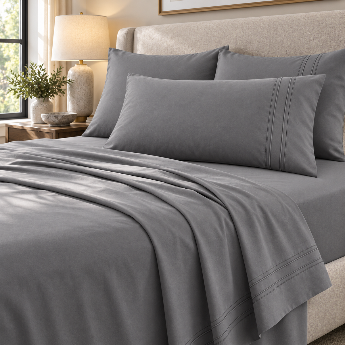 Eternal King Sheet Set, Graphite