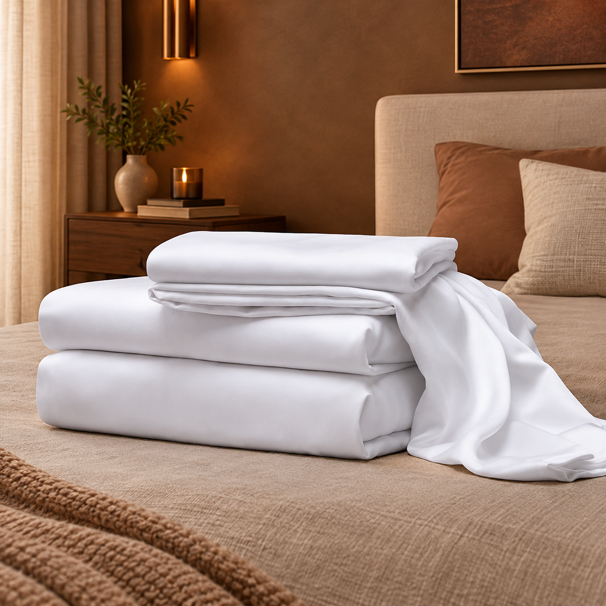 Bed Sheet Set, Twin XL, White