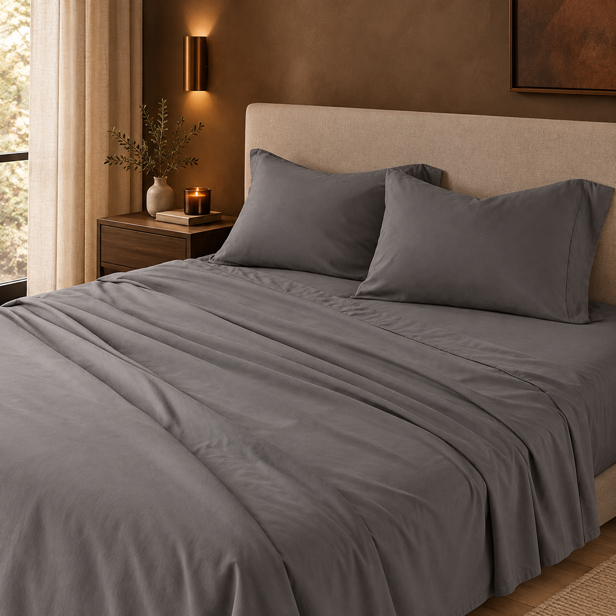 Eternal King Sheet Set, Graphite