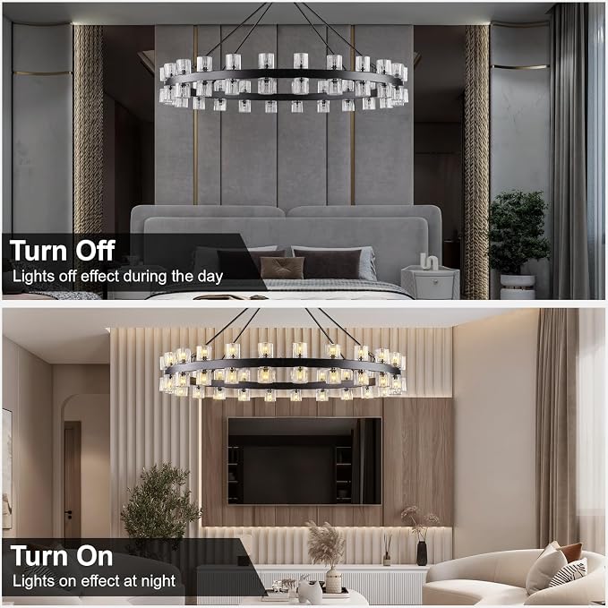 Black Wagon Wheel Chandelier