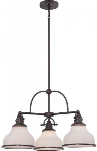 Bronze 3-Light Chandelier