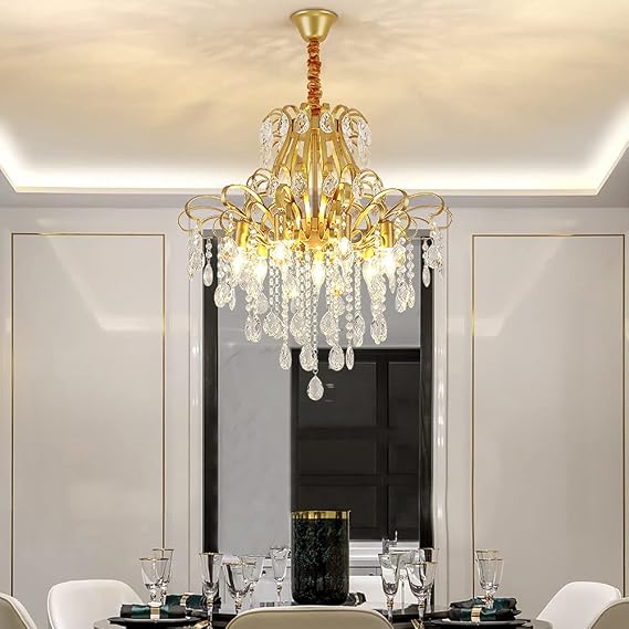 Crystal Flush Mount Chandelier