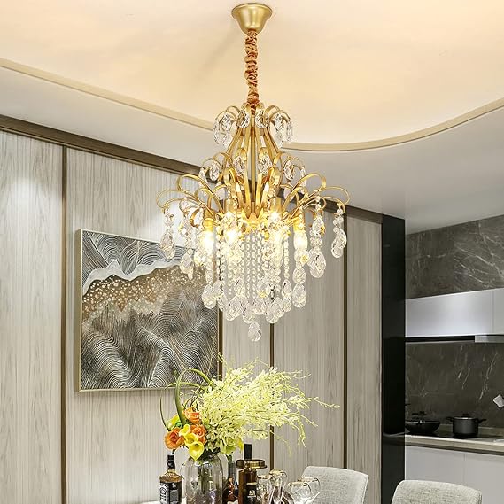 Crystal Flush Mount Chandelier