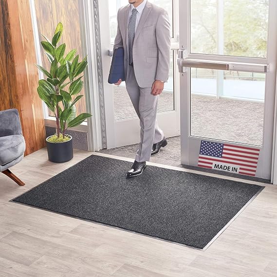 Charcoal Heavy-Duty Door Mat