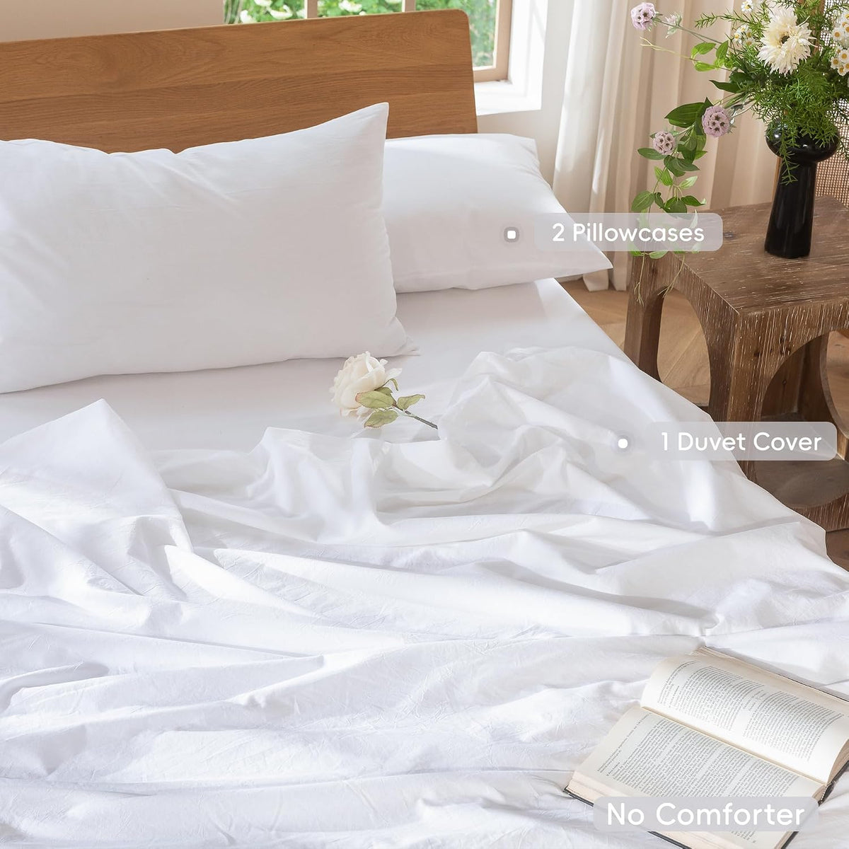 Washed Cotton Duvet Cover Set, California King