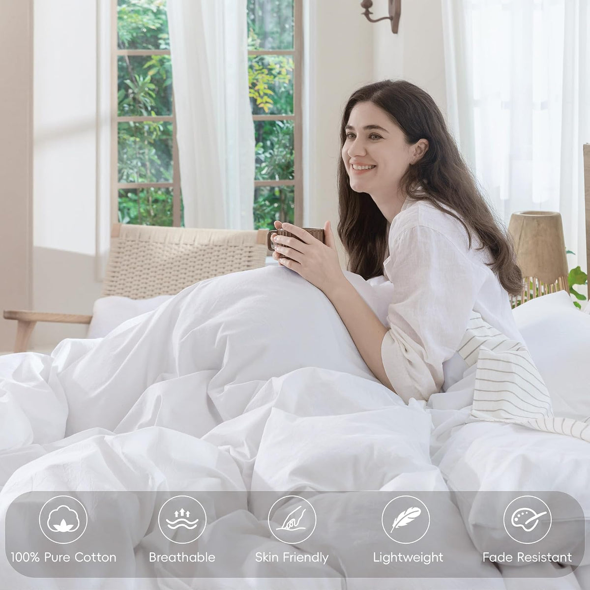 Washed Cotton Duvet Cover Set, California King