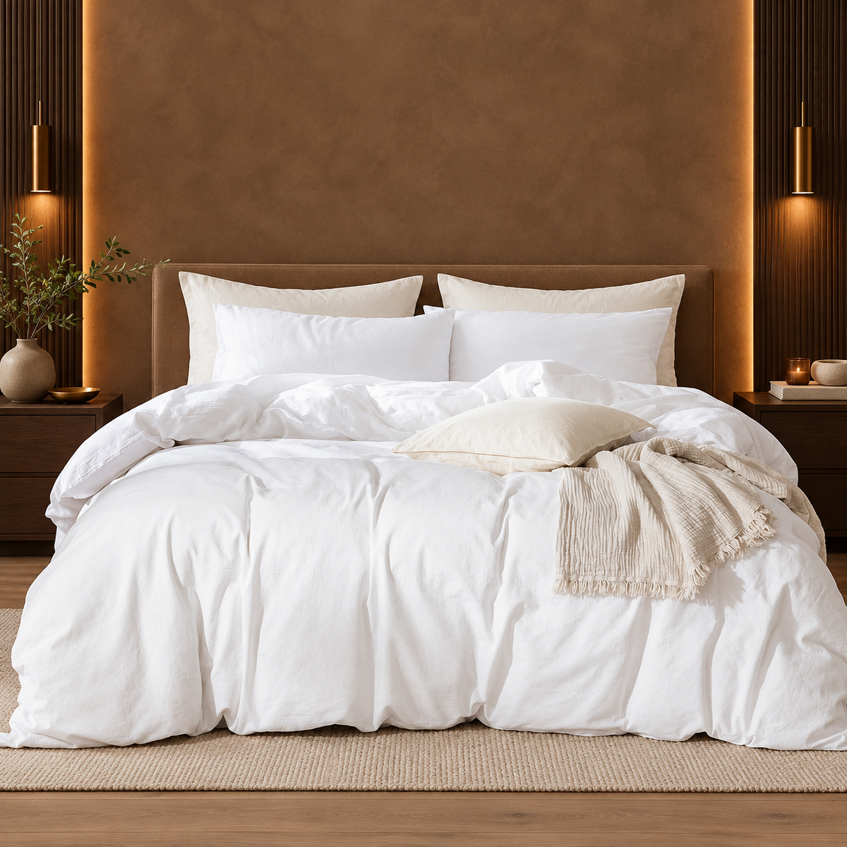Washed Cotton Duvet Cover Set, California King