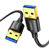 USB to USB, 5 Gbps USB 3.0 Cable, Nylon Durable Male to Male Cable, Compatible with Hard Drive, Cooling Fan/Pad, Camera, DVD Player, TV, Flash Light, Hub, Monitor, Speaker, and More 6.6 FT