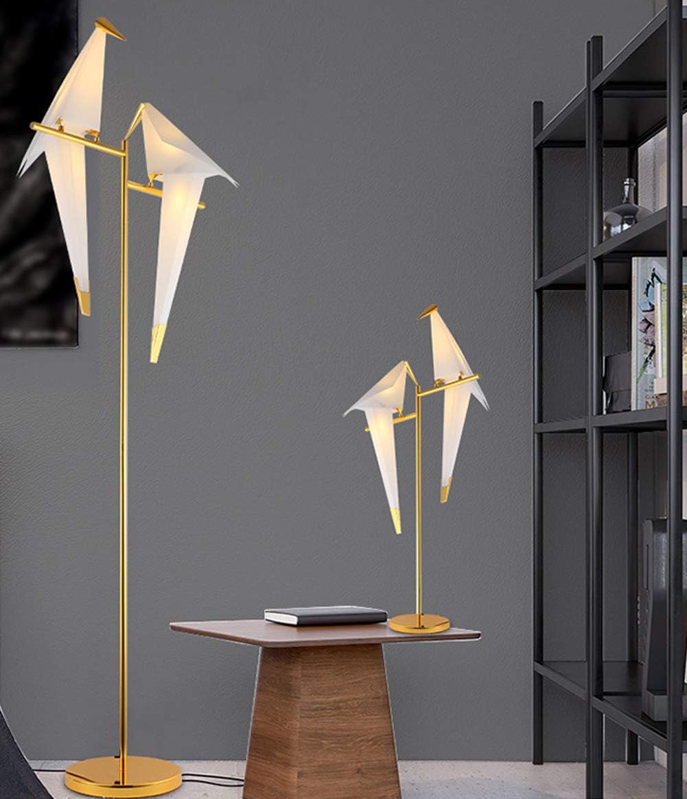 Gold Bird Floor Lamp, 68"