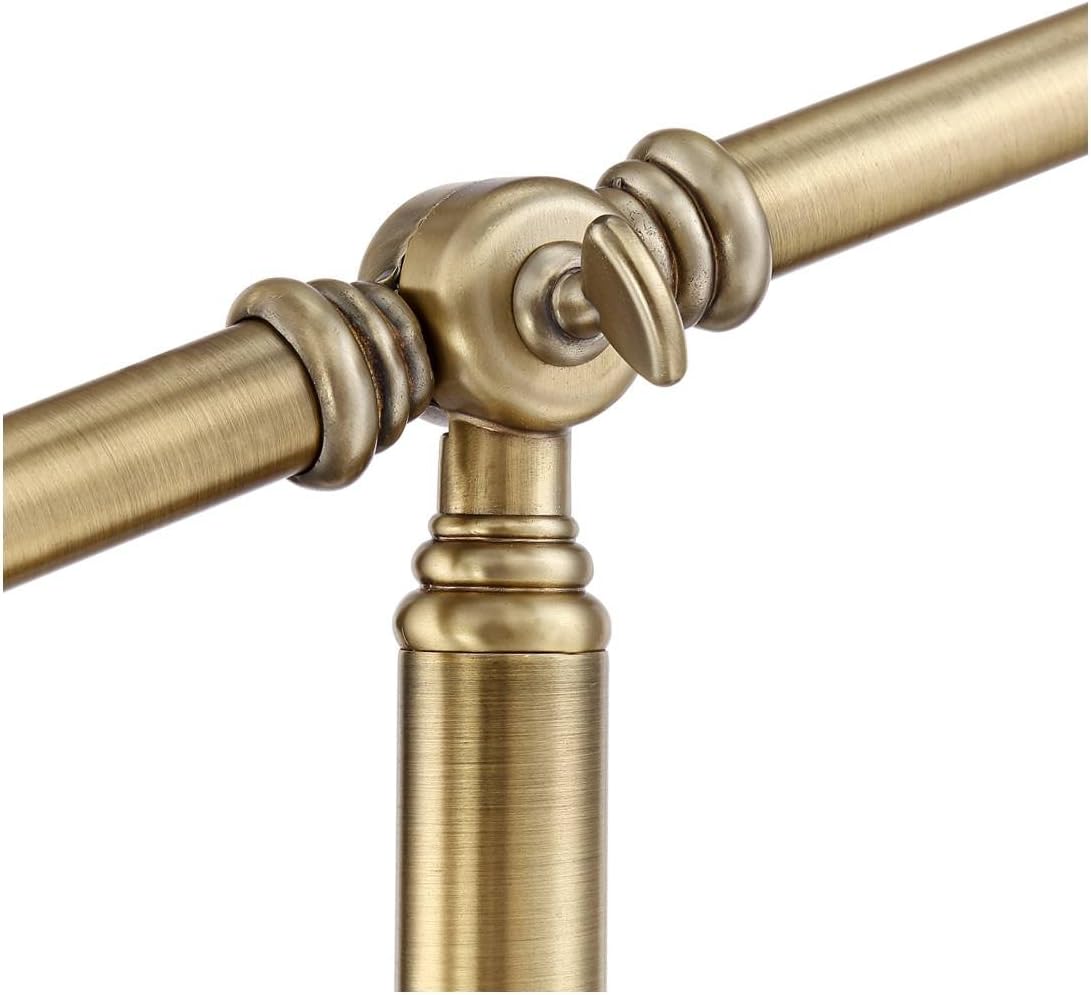 Antique Brass Boom Arm Floor Lamp