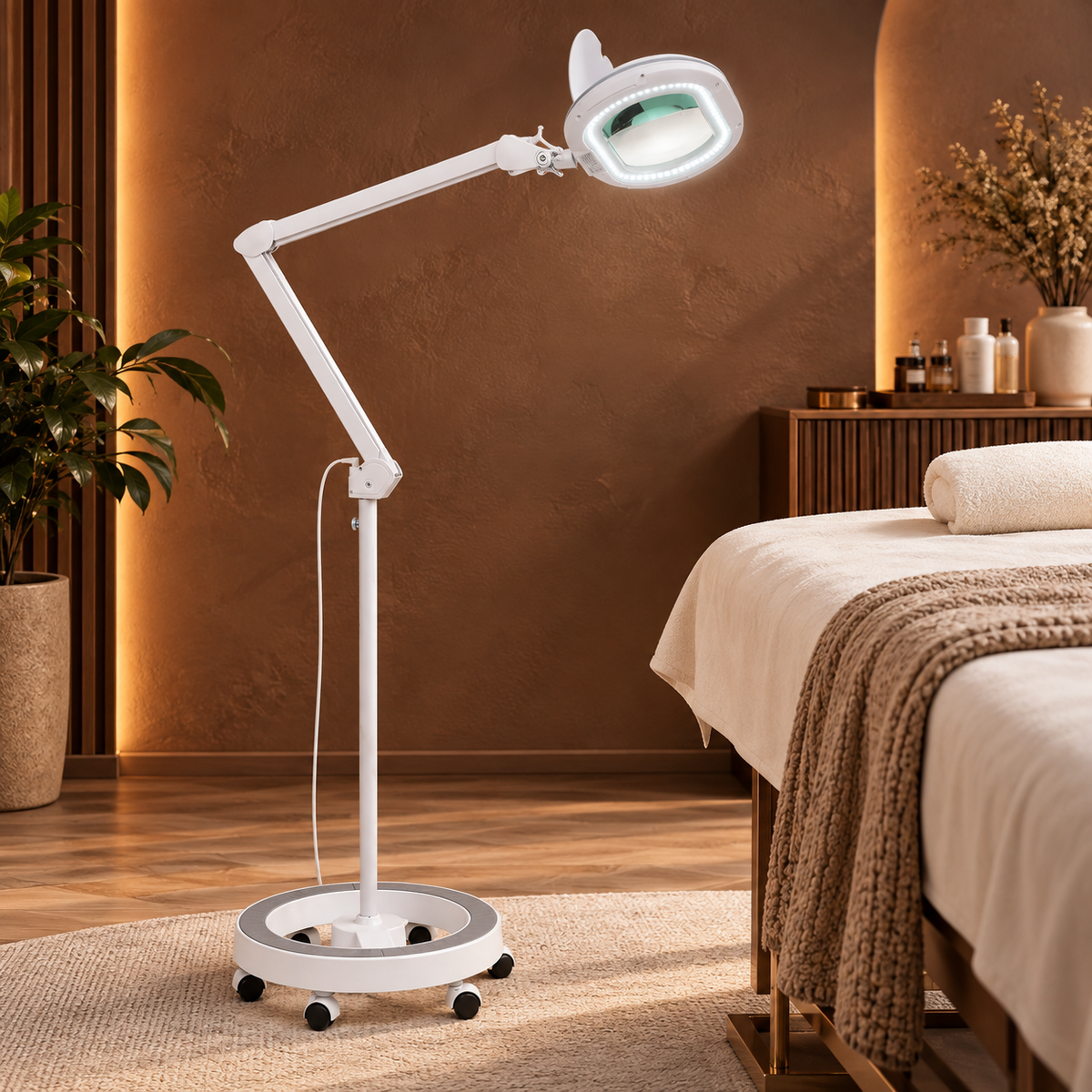 Lighted Magnifying Floor Lamp with Stand