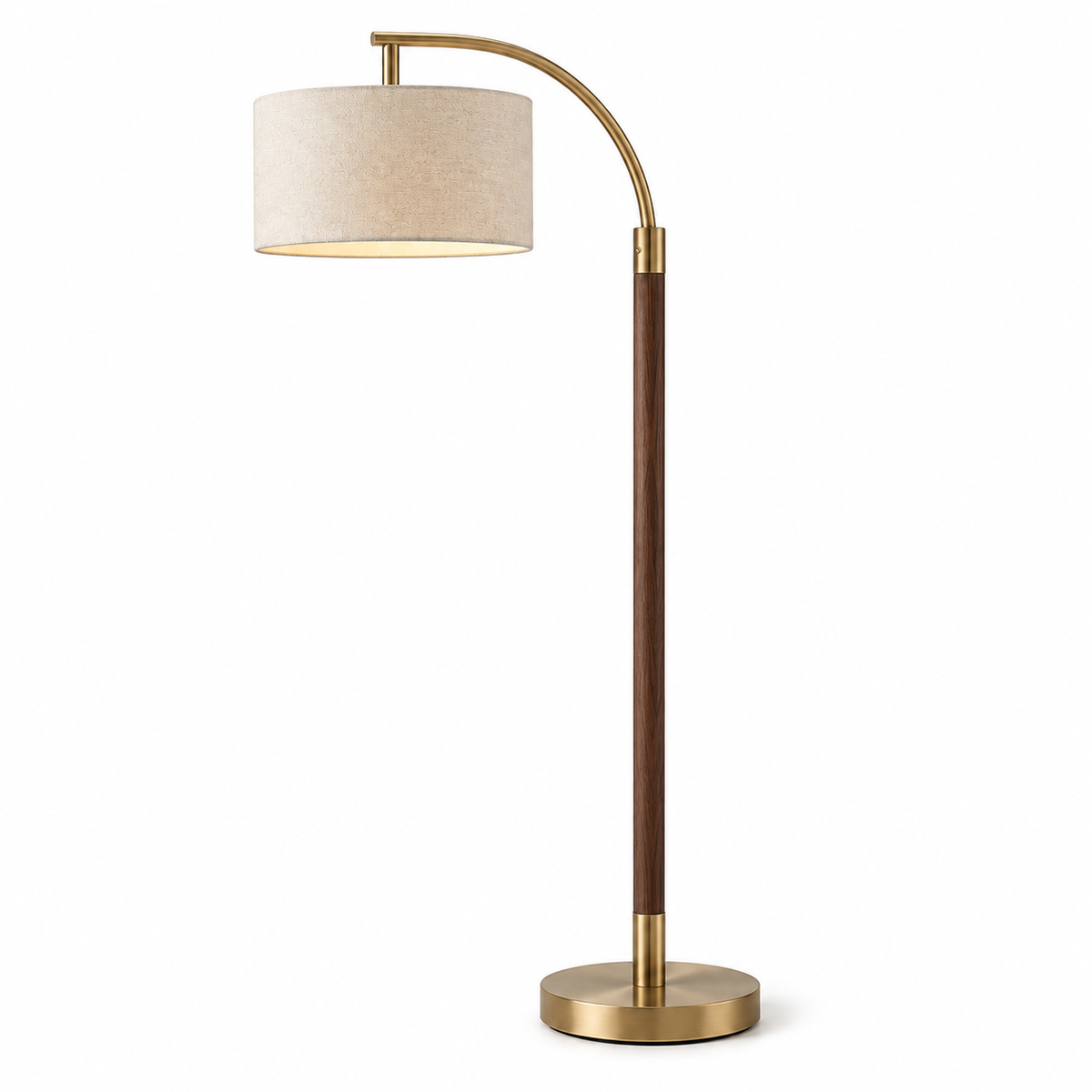 Adjustable Bronze Swing Arm Floor Lamp