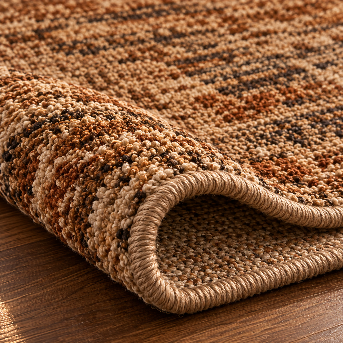 Ivory Wool Knotted Rug