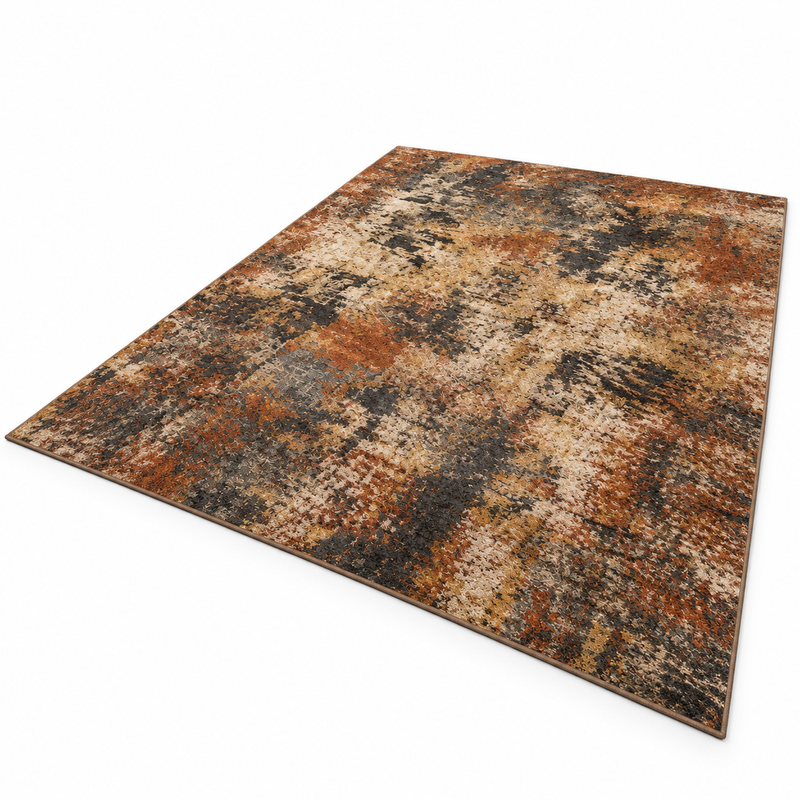 Abstract Soft Thick Pile Rug