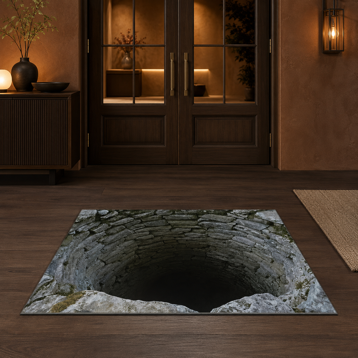 Stone Hole 3D indoor  Doormat