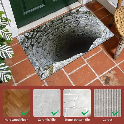 Stone Hole 3D indoor  Doormat