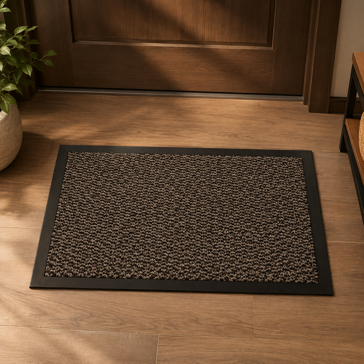 Brown Indoor Absorbent Door Mat, 24" x 35"
