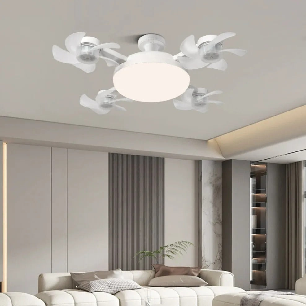Remote Control LED Ceiling Fan Light – Modern 2-in-1 Ceiling Fan with Integrated Lighting