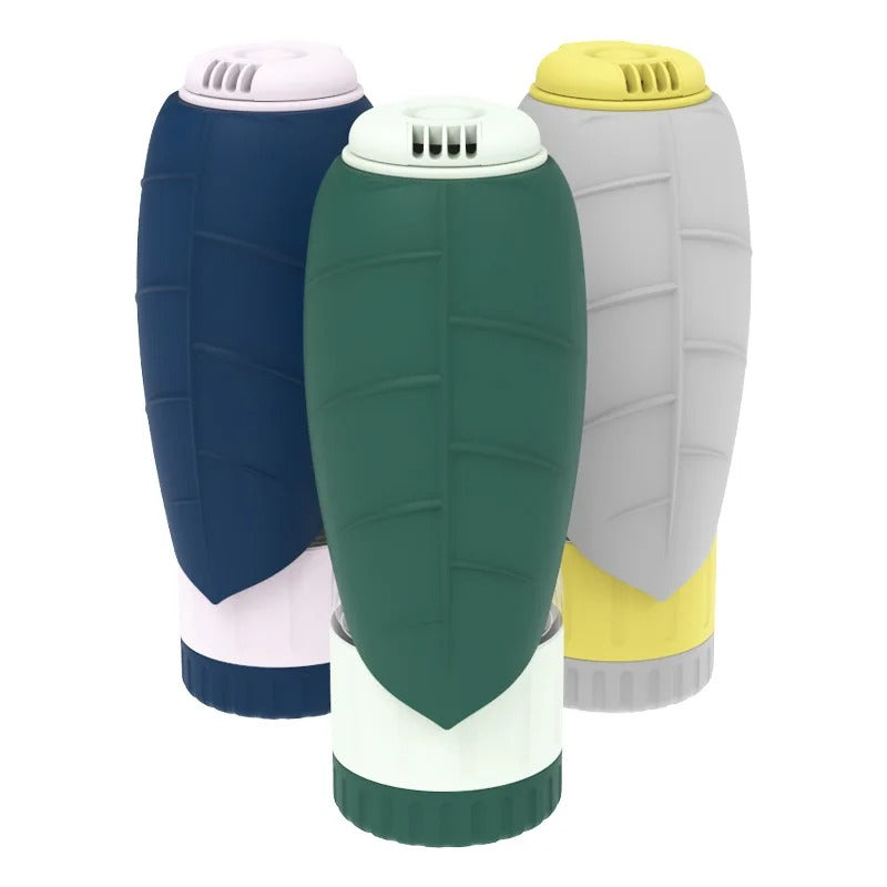 2-in-1 Portable Pet Water Bottle and Foldable Feeding Bowl for Travel