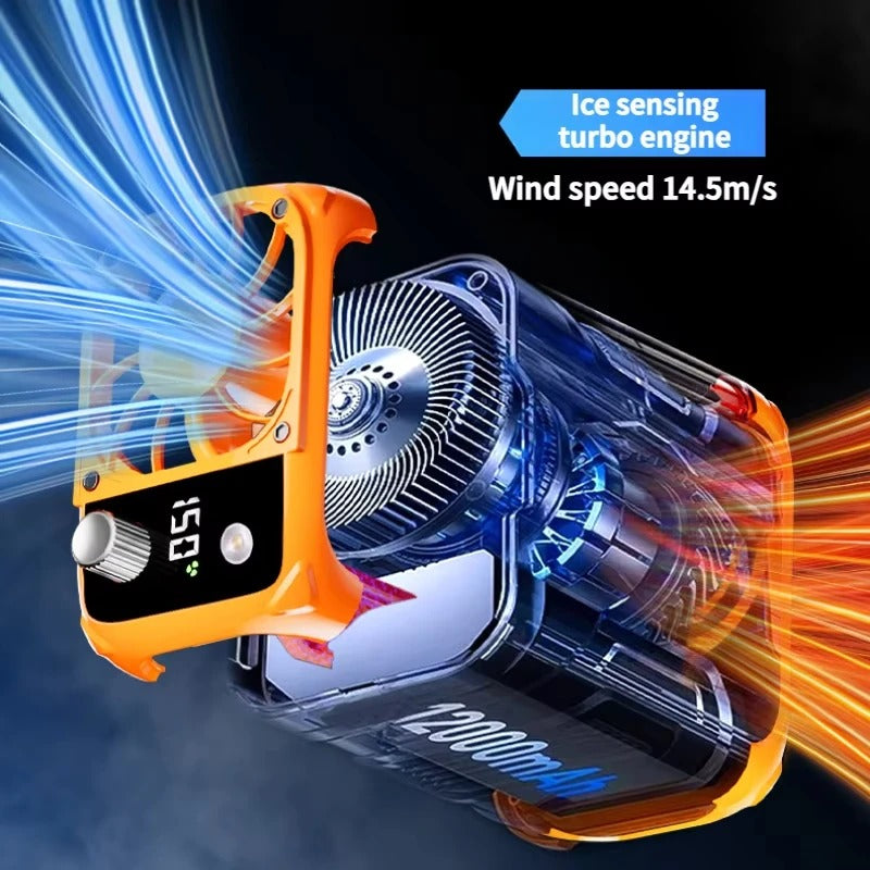 Portable Waist Clip Fan – Rechargeable Hands-Free Cooling Fan for Outdoor Use