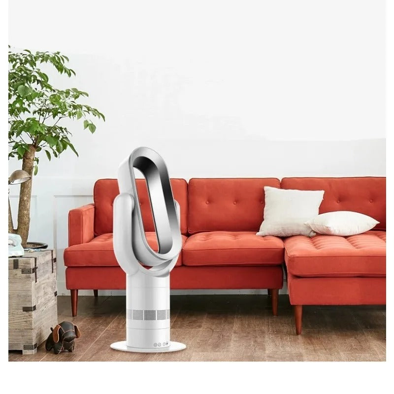 Bladeless Hot & Cool Fan – Ultra-Quiet Heater & Air Circulator with Remote Control