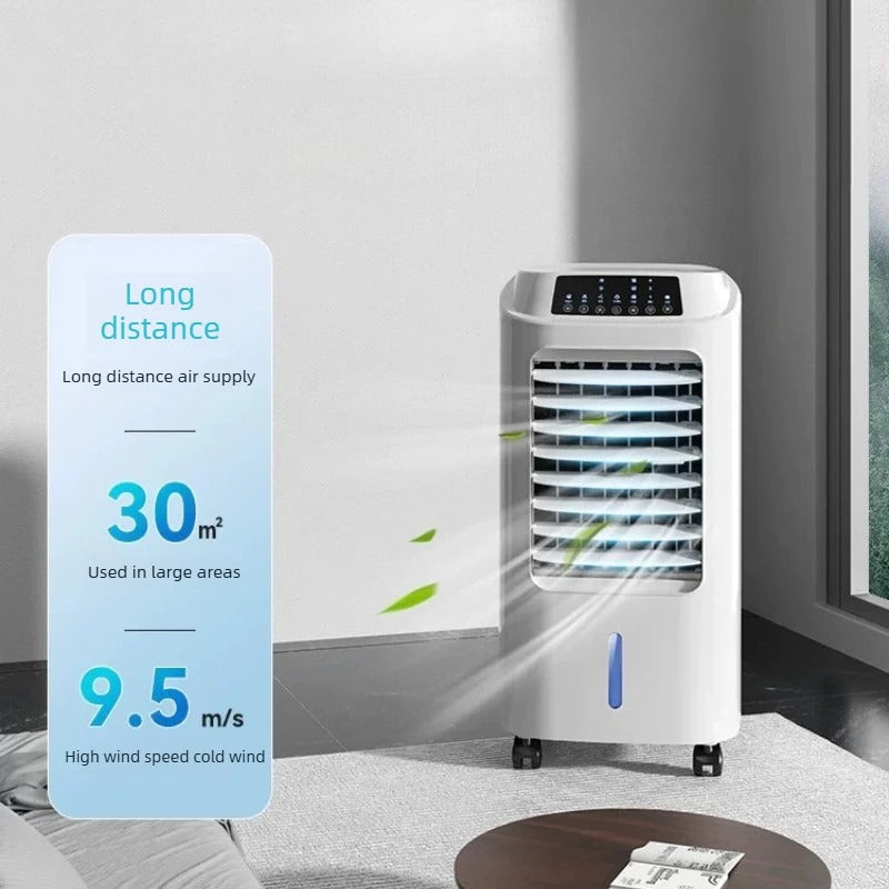 Portable Evaporative Air Cooler – 10L Water Tank Cooling Fan with Remote Control & Adjustable Speeds