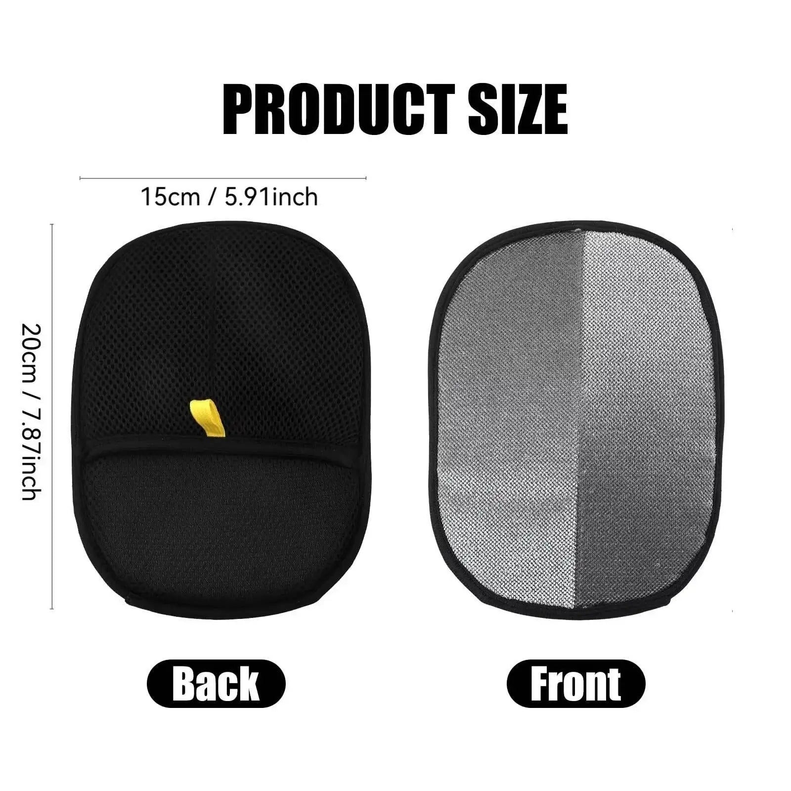 Reusable Pet Hair Remover Glove | Double-Sided Lint & Fur Cleaning Mitt for Cats, Dogs, Furniture & Clothes (4-Pack)